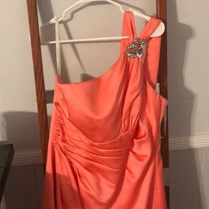 Formal peach dress